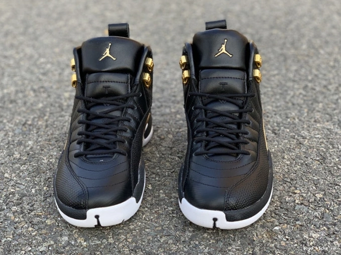 'Reptile' Black 12 Metallic Gold-White Air Retro AO6068-007 Jordan 0715